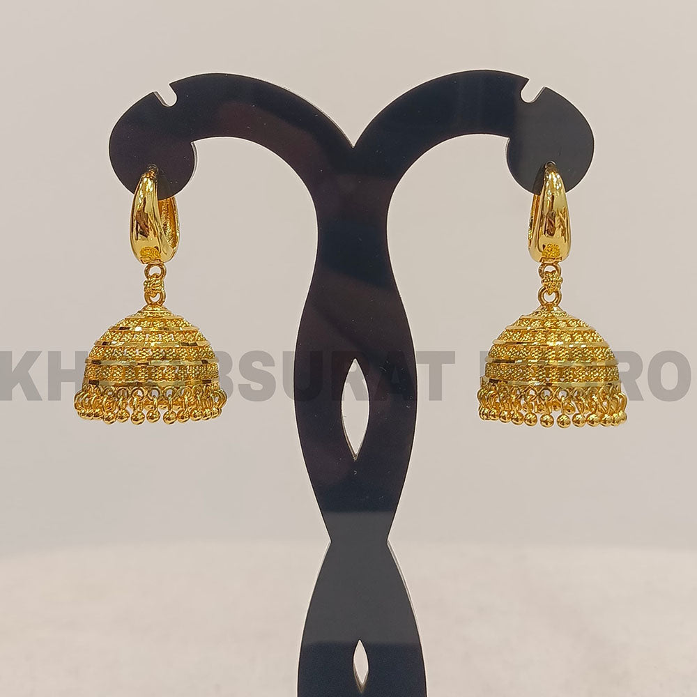 Dariyalal Sales Gold Plated Jhumki Earrings