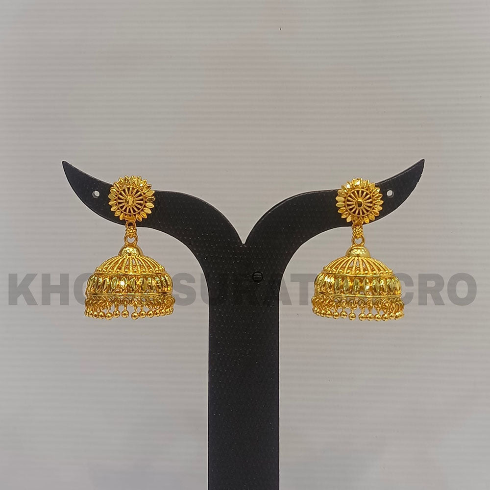 Dariyalal Sales Gold Plated Jhumki Earrings