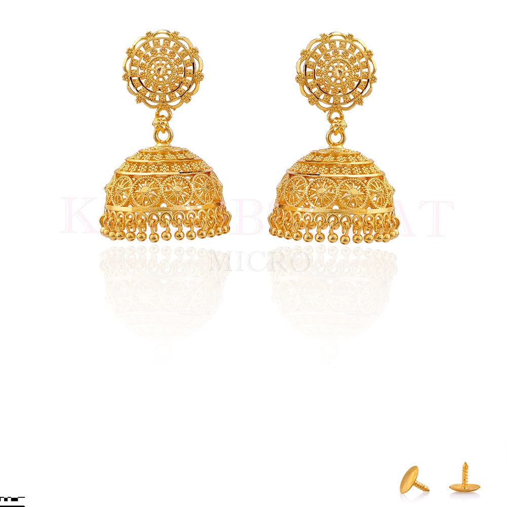Dariyalal Sales Gold Plated Jhumki Earrings