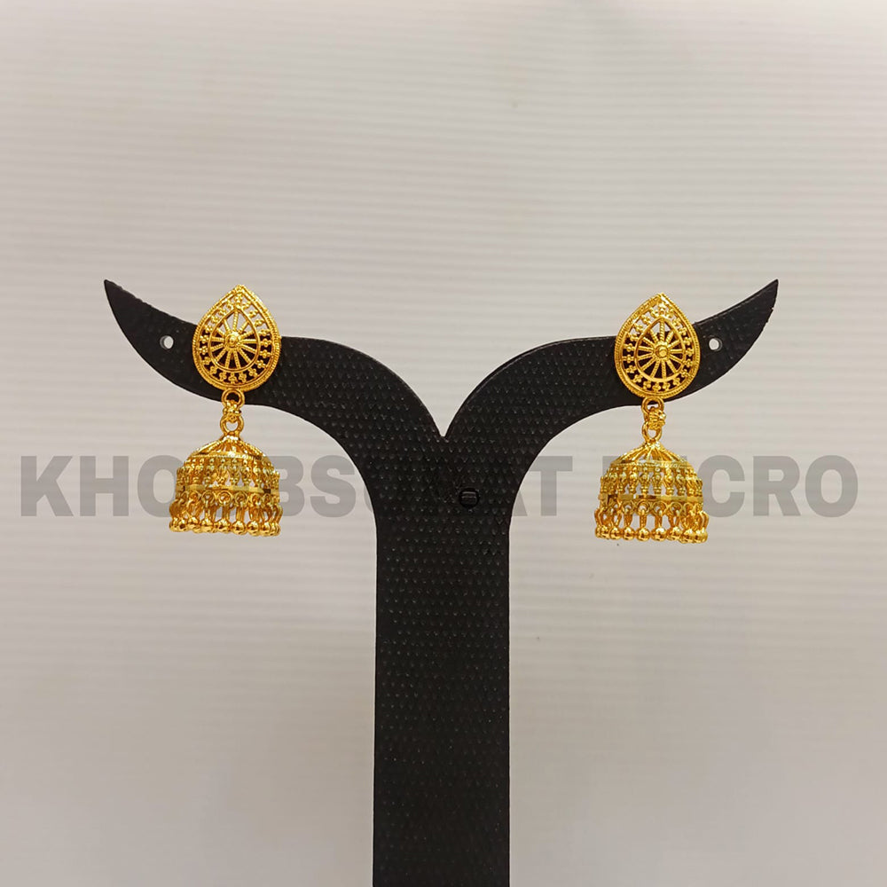 Dariyalal Sales Gold Plated Jhumki Earrings