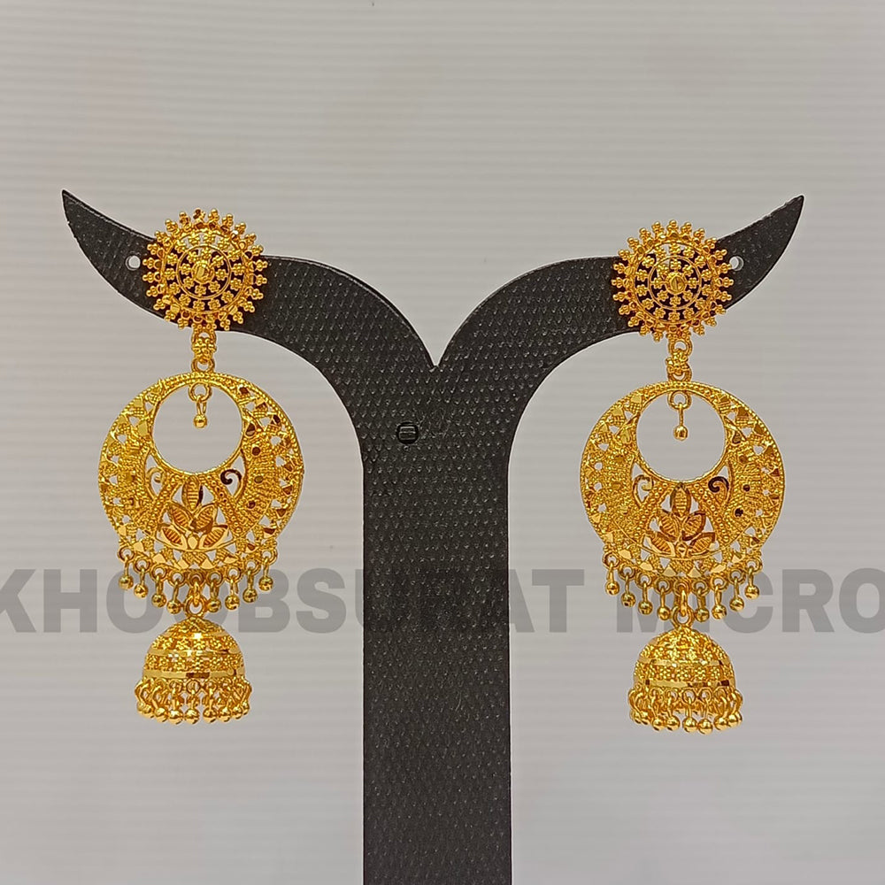 Dariyalal Sales Gold Plated Jhumki Earrings