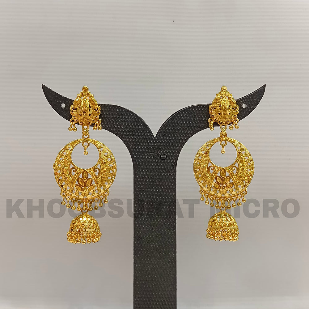 Dariyalal Sales Gold Plated Jhumki Earrings