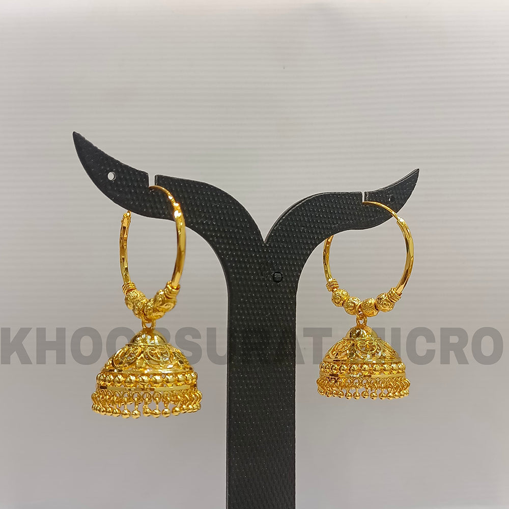 Dariyalal Sales Gold Plated Jhumki Earrings