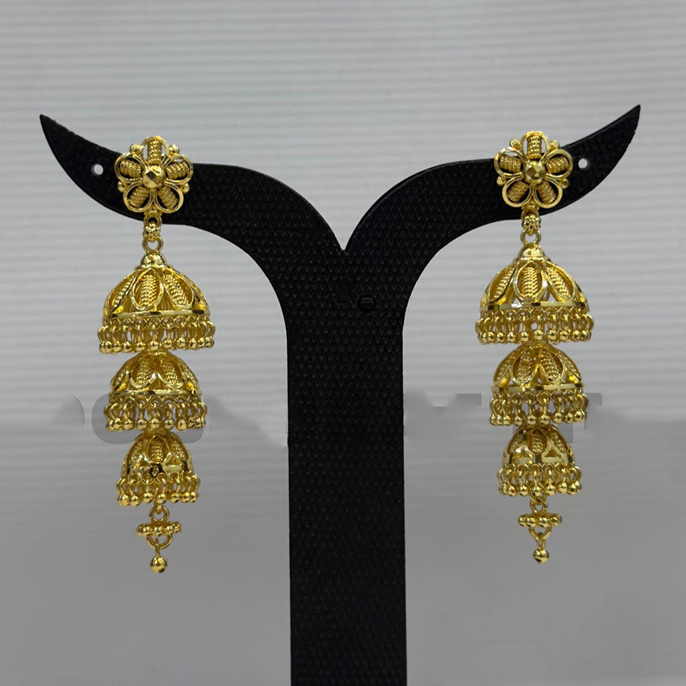 Dariyalal Sales Royal Pearl Ethnic Jhumki Earrings (Pack of 12 & 24)