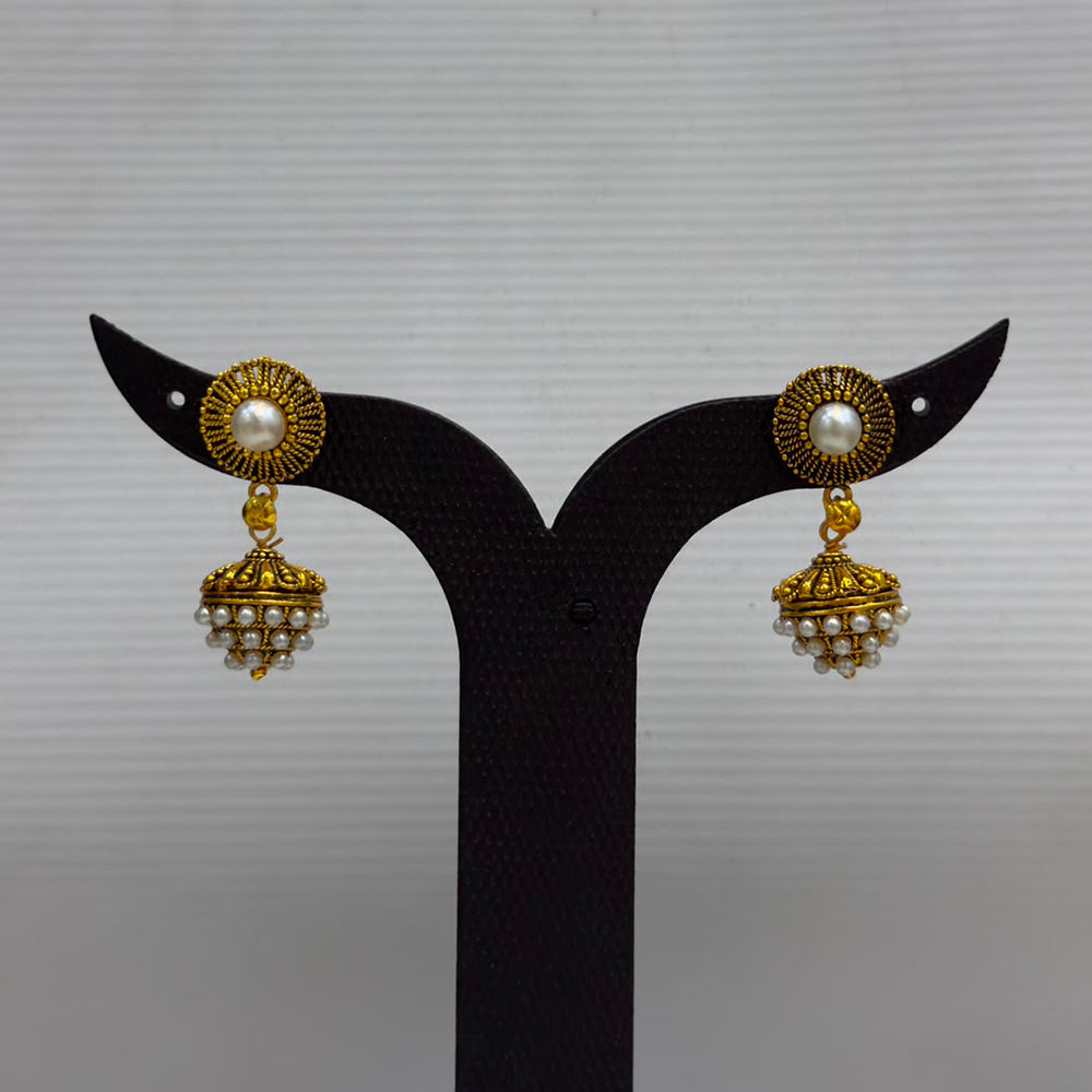 Dariyalal Sales Royal Pearl Ethnic Jhumki Earrings (Pack of 12 & 24)