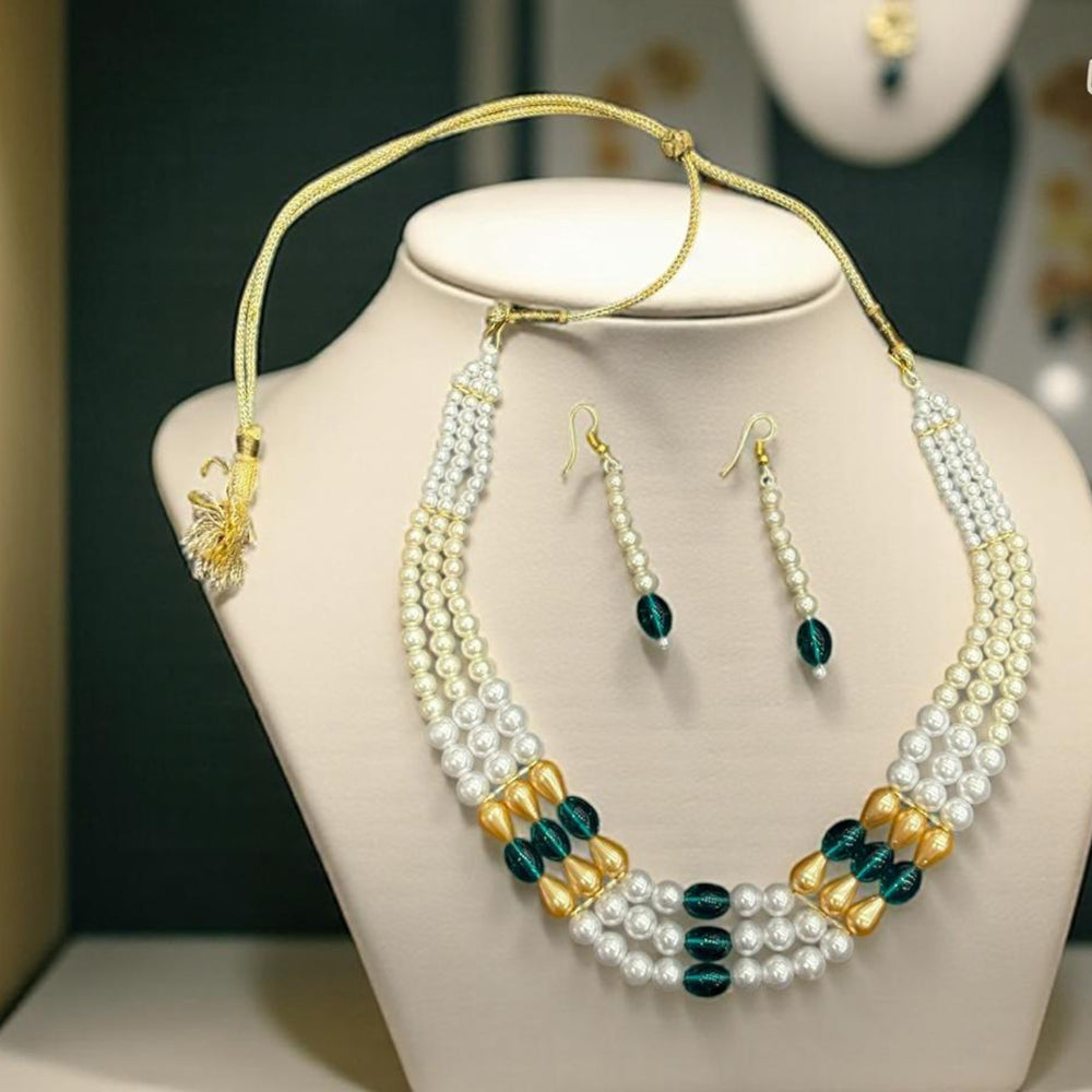 VM Imitation Ethnic Colorful Beads Jewelry Necklace Set