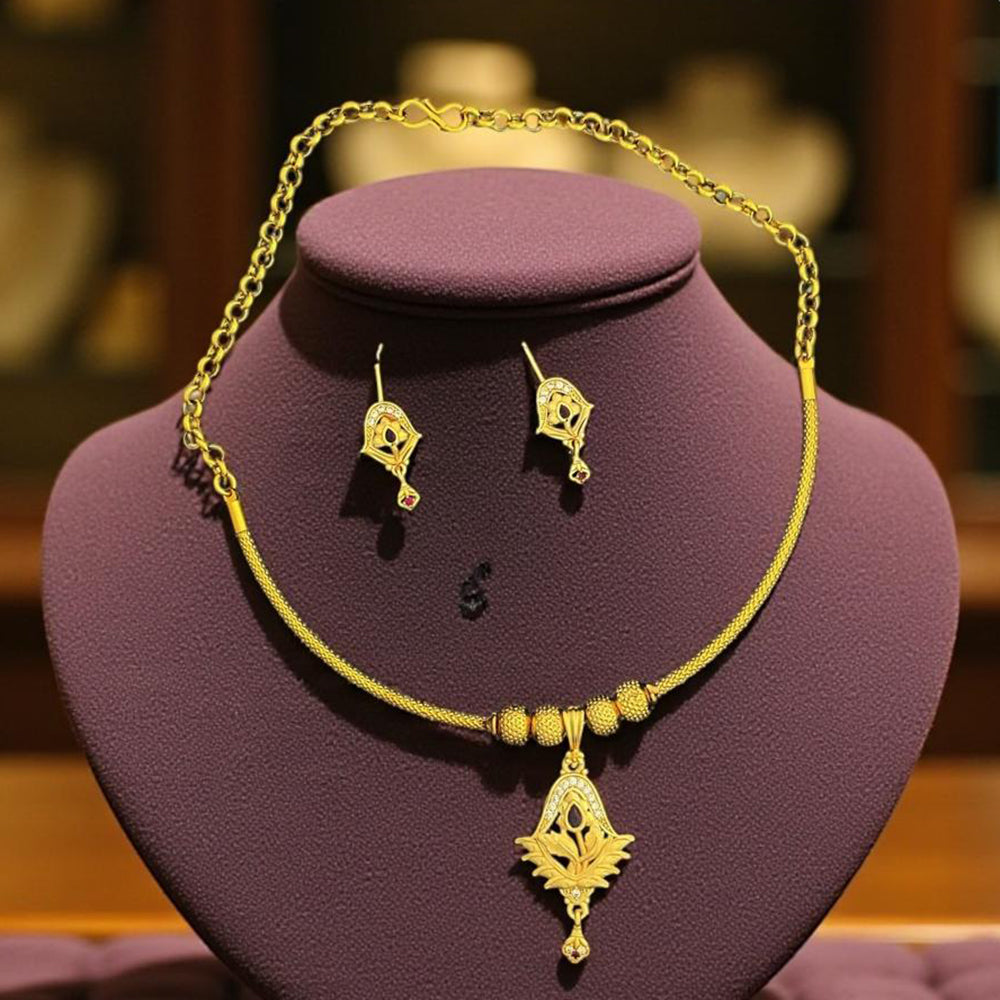 VM Imitation Ethnic Austrian Stone Necklace Set