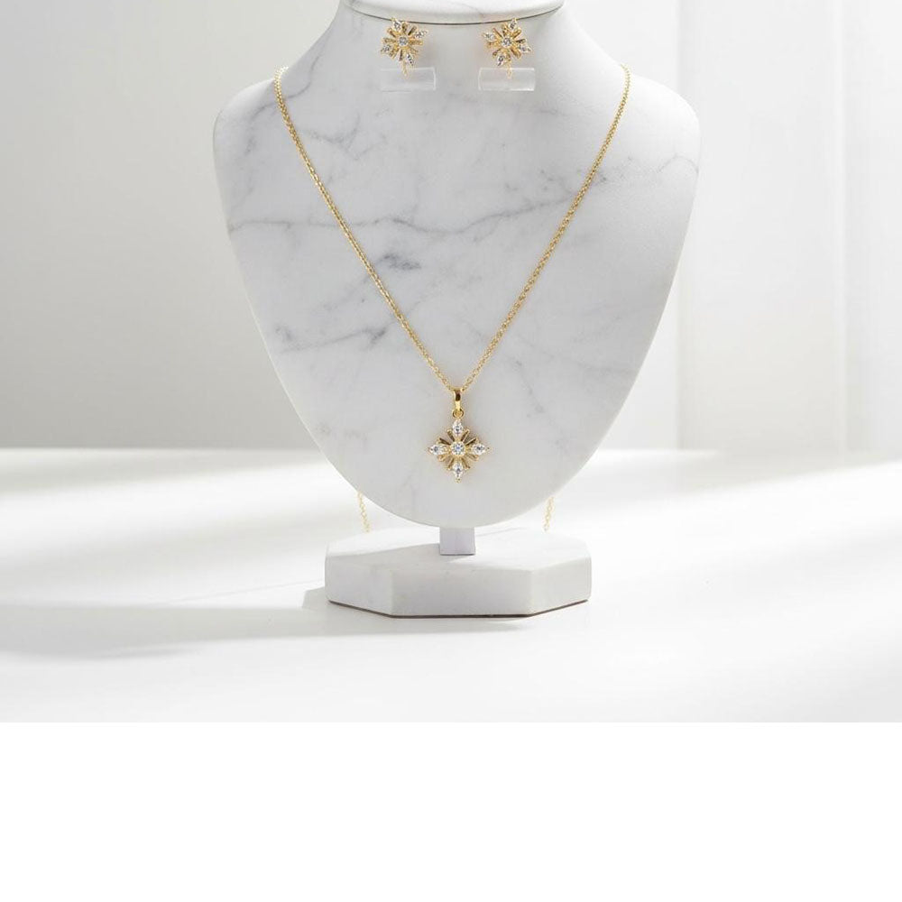 VM Imitation Premium Sparkling Crystal Stone Pendant Set (Pack of 12)