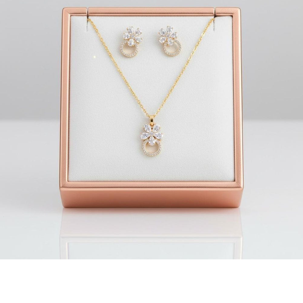 VM Imitation Premium Sparkling Crystal Stone Pendant Set (Pack of 12)