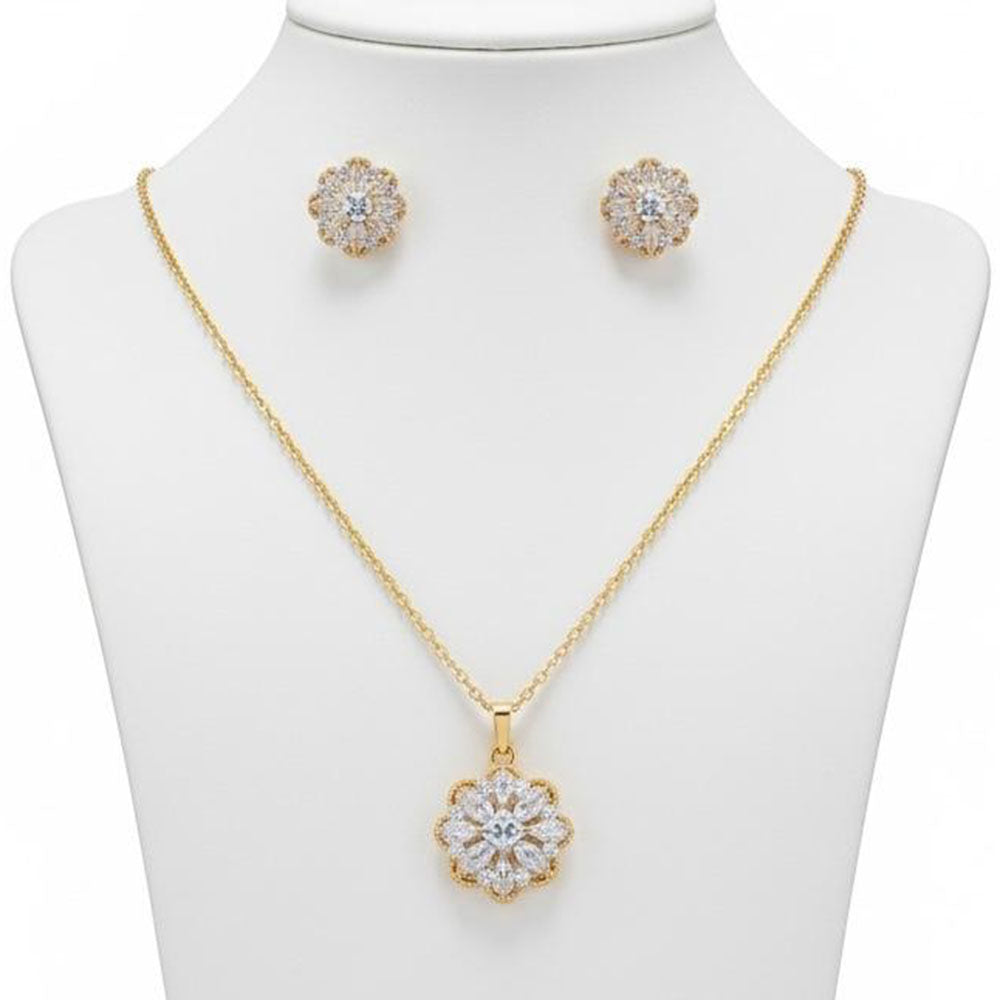 VM Imitation Premium Sparkling Crystal Stone Pendant Set (Pack of 12)