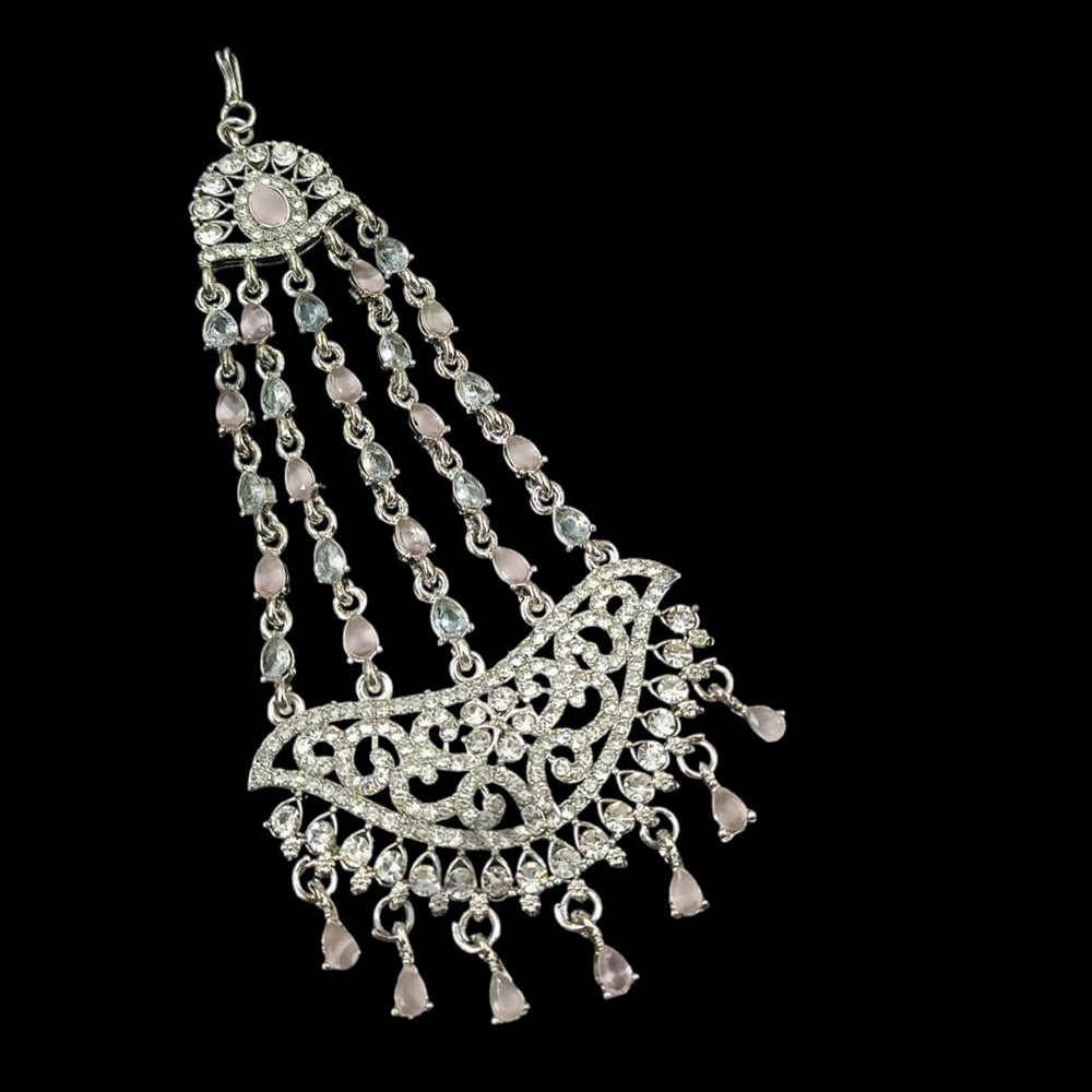 NAFJ Silver Plated Austrian Stone Pasa