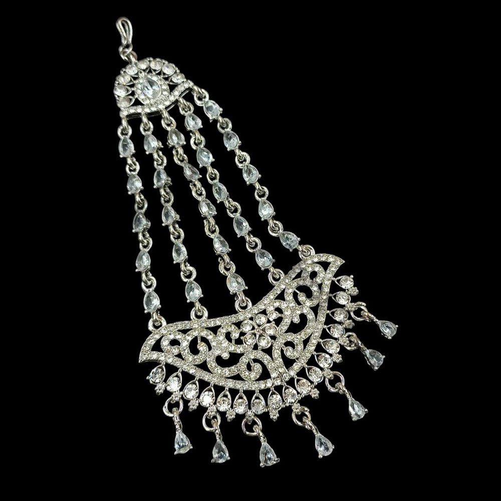 NAFJ Silver Plated Austrian Stone Pasa