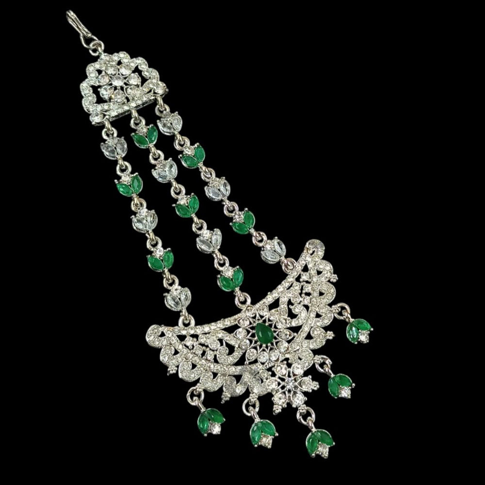 NAFJ Silver Plated Austrian Stone Pasa