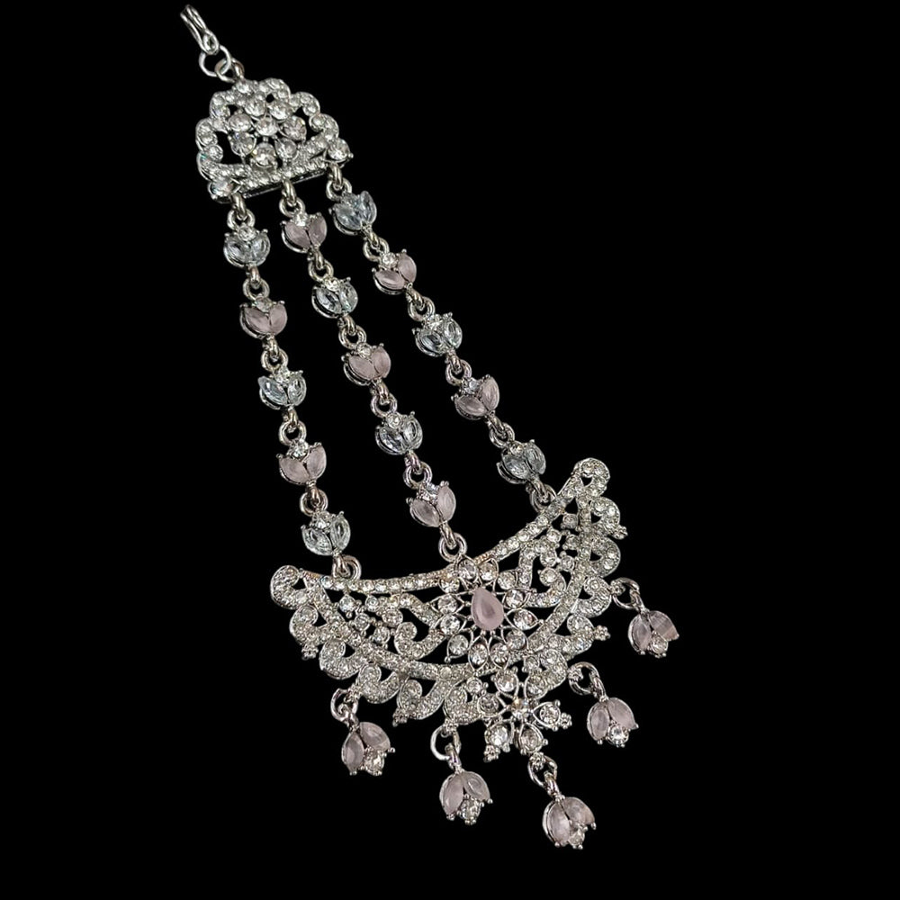 NAFJ Silver Plated Austrian Stone Pasa