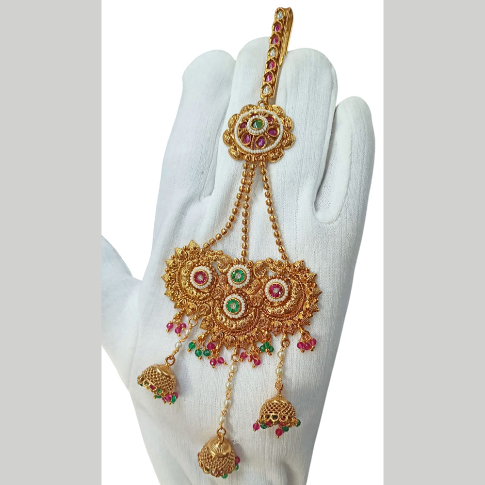 NAFJ Copper Austrian Stone And Pearl Challa