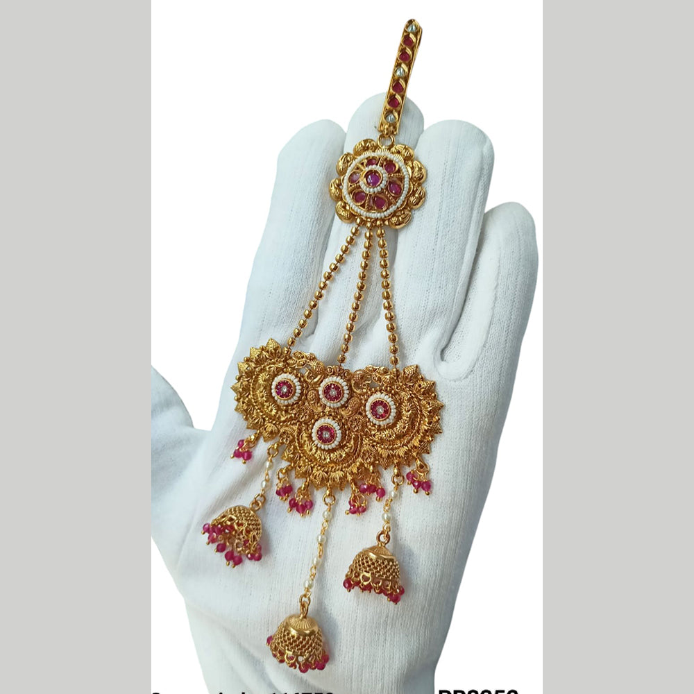 NAFJ Copper Austrian Stone And Pearl Challa