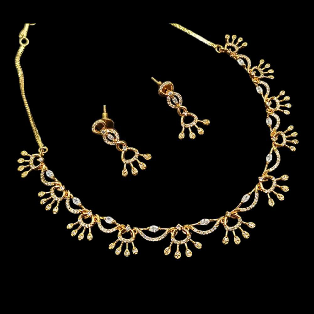 NAFJ Designer Austrian Stone Statement Necklace Set