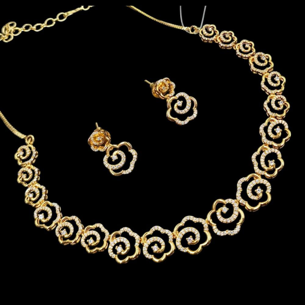 NAFJ Designer Austrian Stone Statement Necklace Set