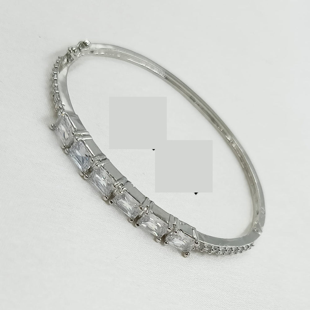 NAFJ Fashionable American Diamond Delicate Openable Bracelet For Parties And Occassions