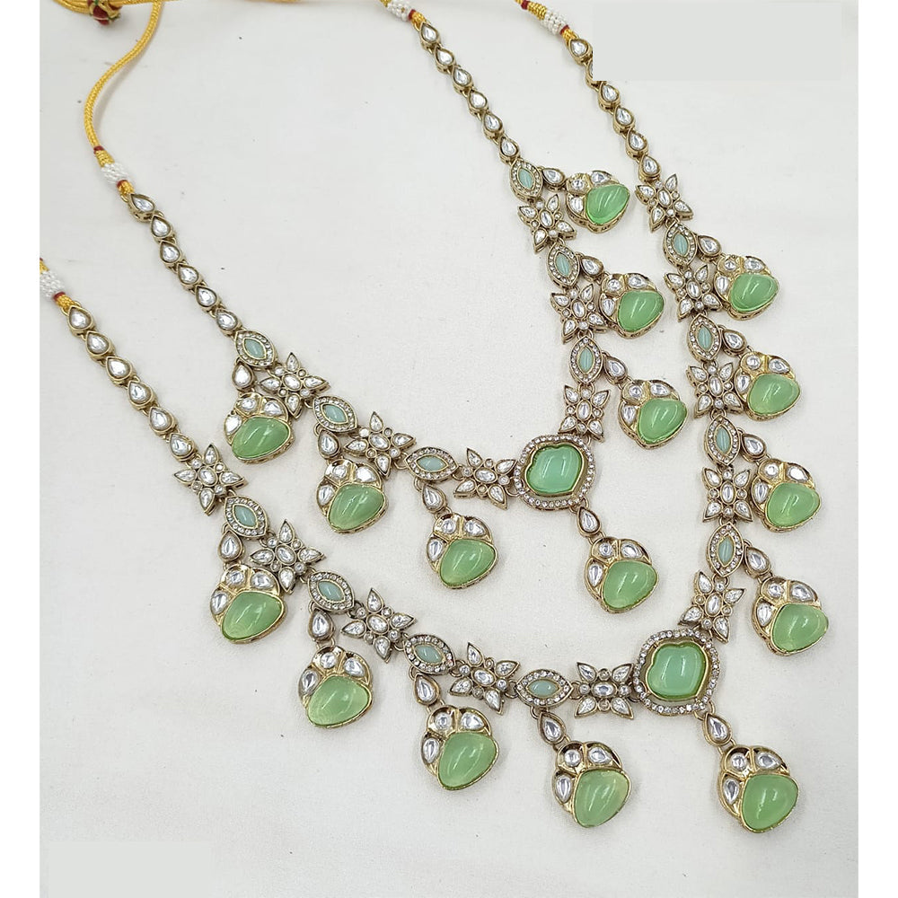 NAFJ Premium Kundan Stone Groom Sherwani Combo Set