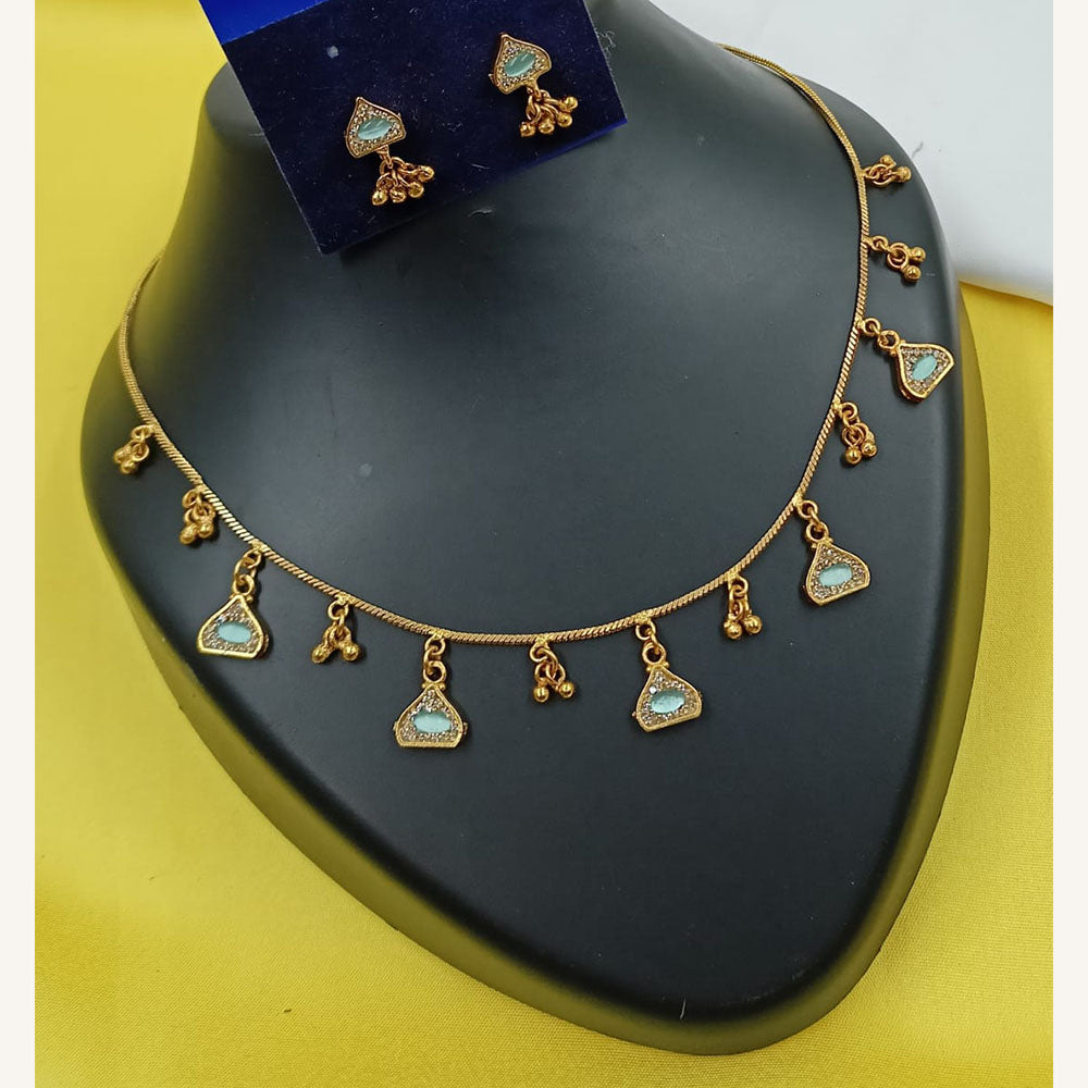 NAFJ Royal Pota Stone And Pearl Necklace Set