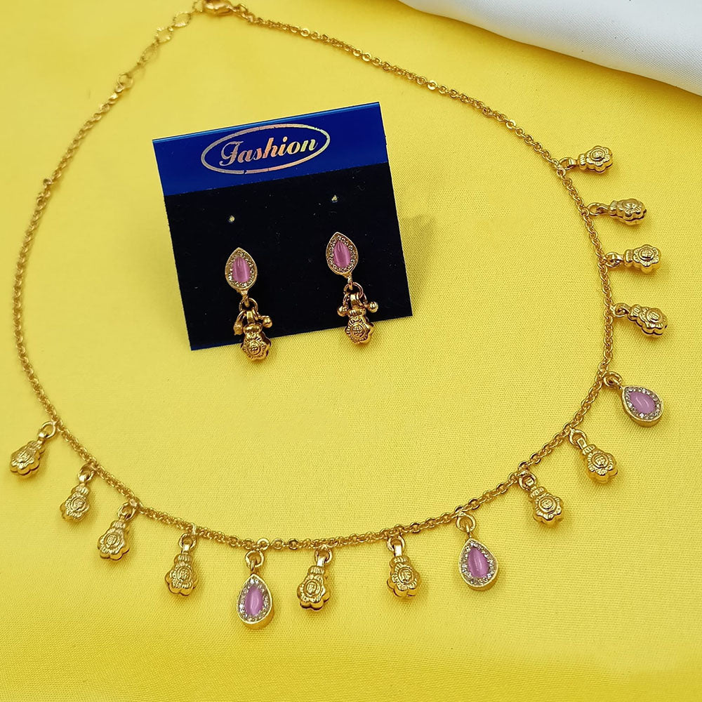NAFJ Royal Pota Stone And Pearl Necklace Set