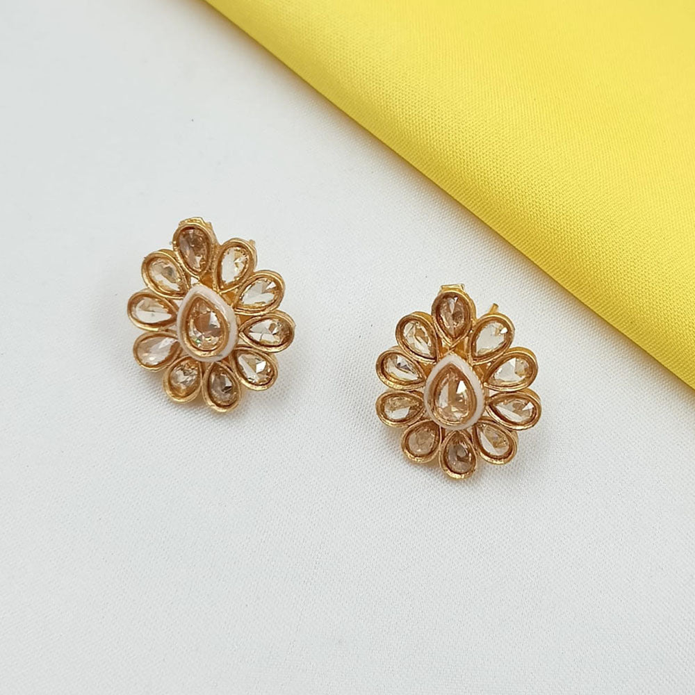 NAFJ Elegant Pota Stone Stud Earrings