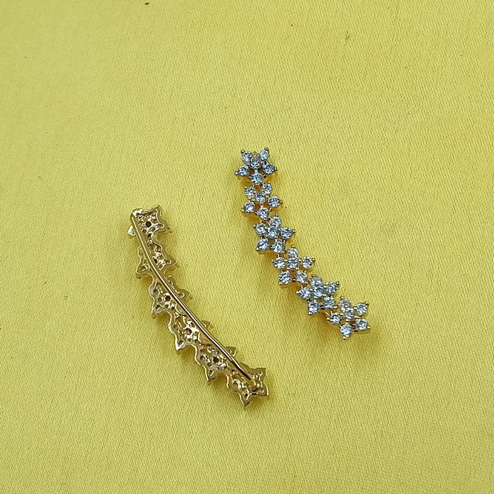 NAFJ Royal Look Austrian Stone Ethnic Earcuff Earrings