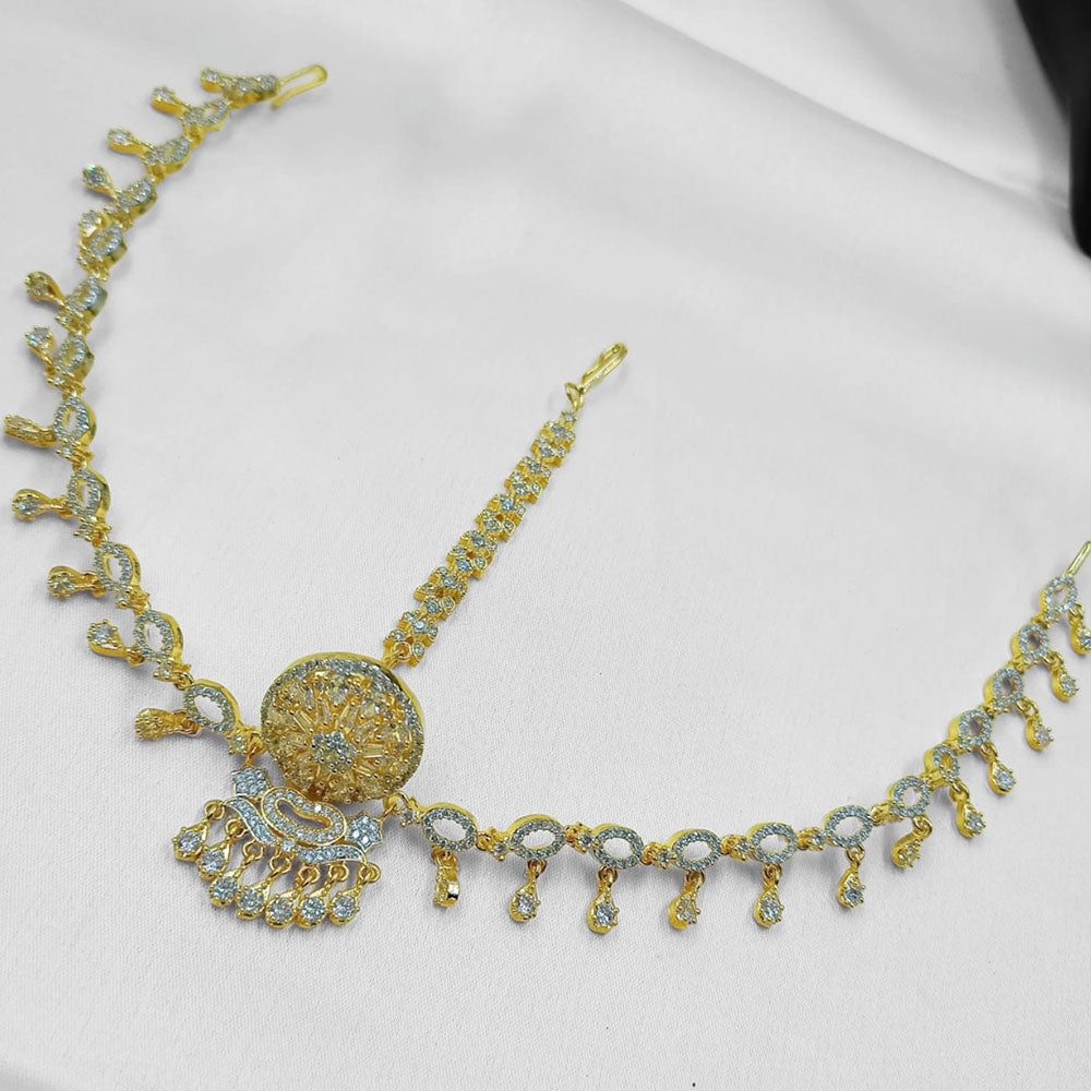 NAFJ Shine Collection Austrian Stone Damini Maangtikka