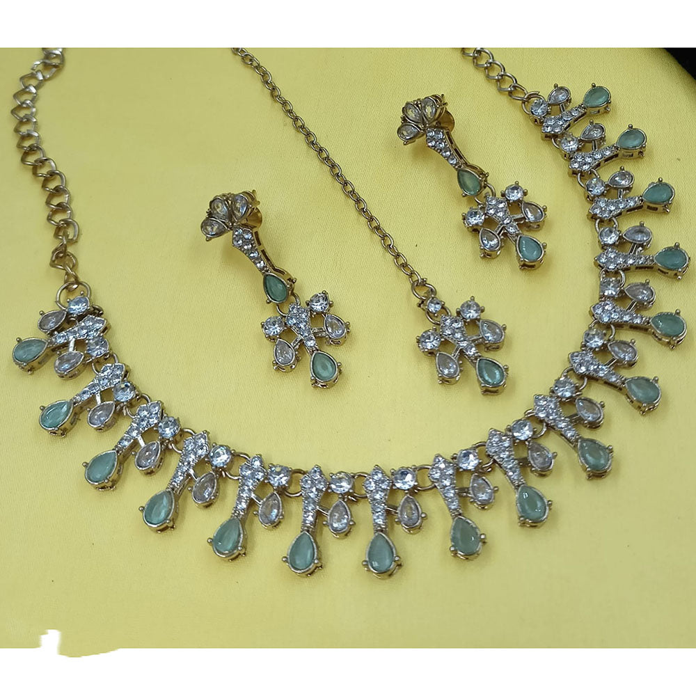 NAFJ Glamorous Austrian Crystal Inspired Necklace Set