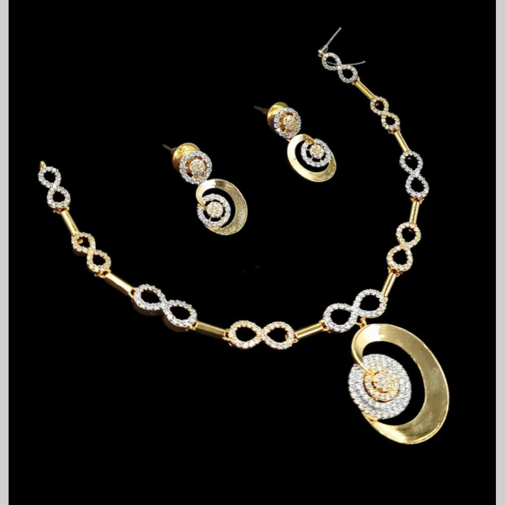 NAFJ Glamorous Austrian Stone Designer Necklace Set