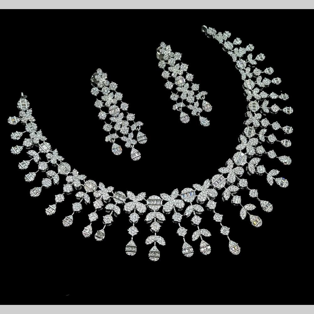 NAFJ Glamorous Austrian Stone Designer Necklace Set