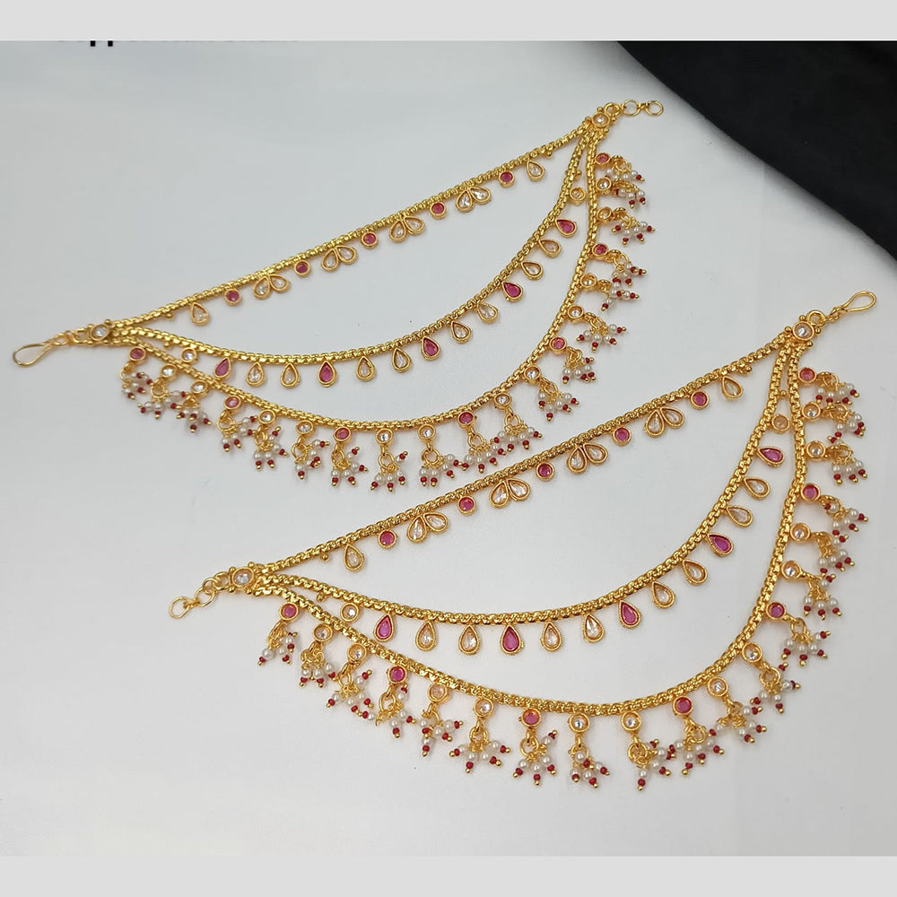 NAFJ Glamorous Pota Stone Pearl Kanchain
