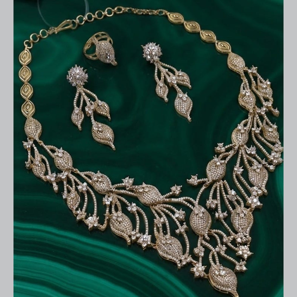 NAFJ Designer Austrian Stone Jewellery Set for Women