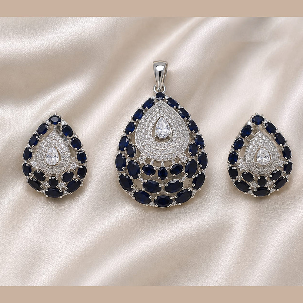 NAFJ Royal American Diamond Pendant Set