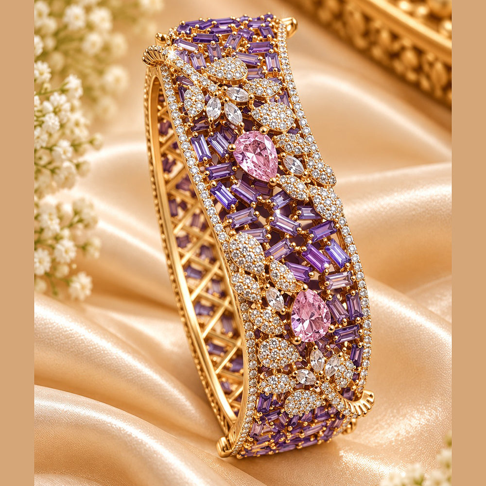 NAFJ Luxury American Diamond Openable Bracelet
