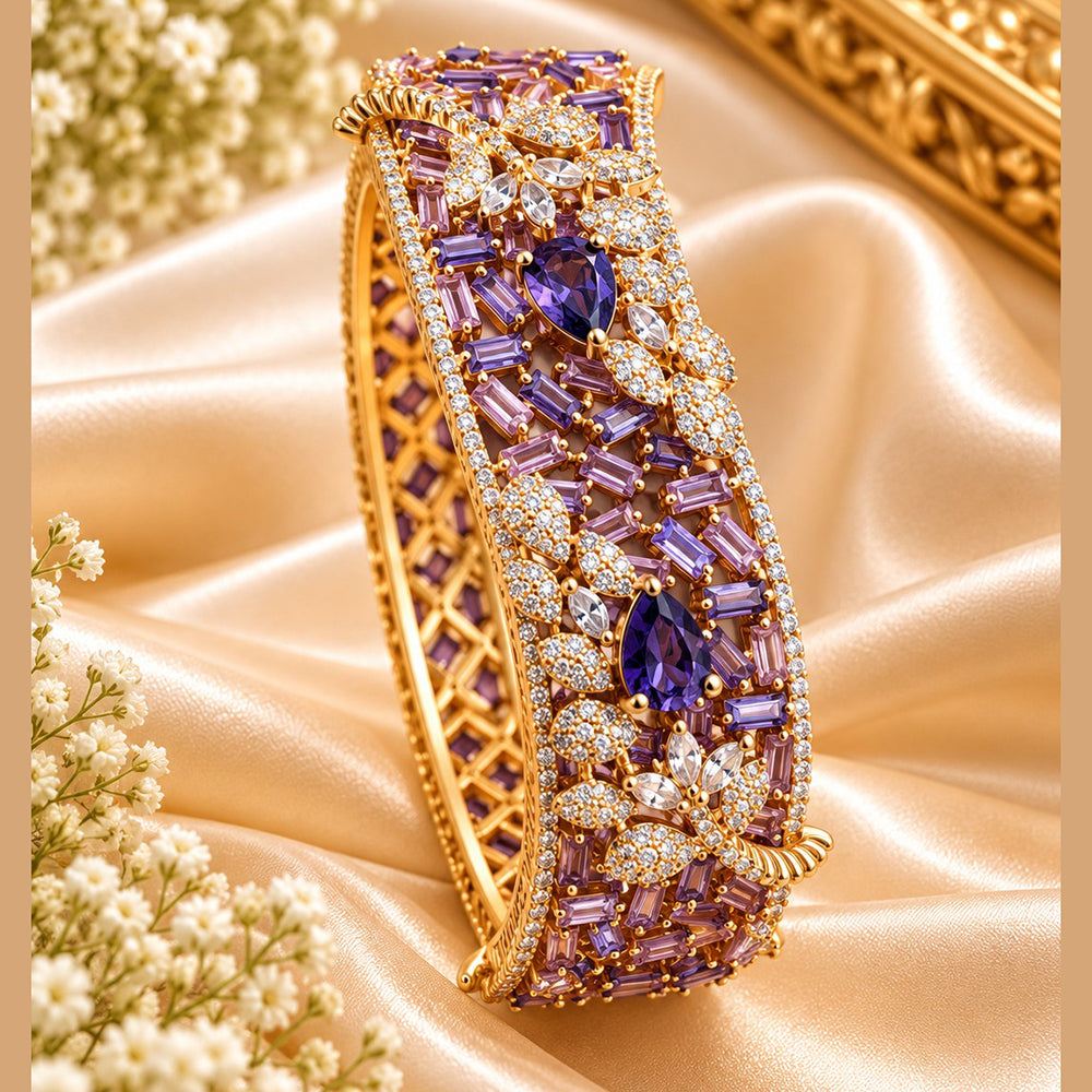 NAFJ Luxury American Diamond Openable Bracelet
