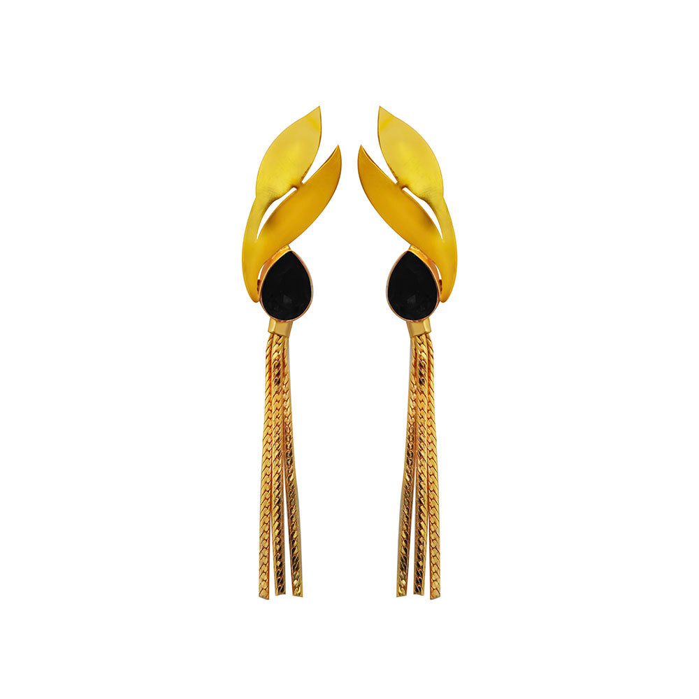 Amina Creation Gold Plated Dangler Earrings