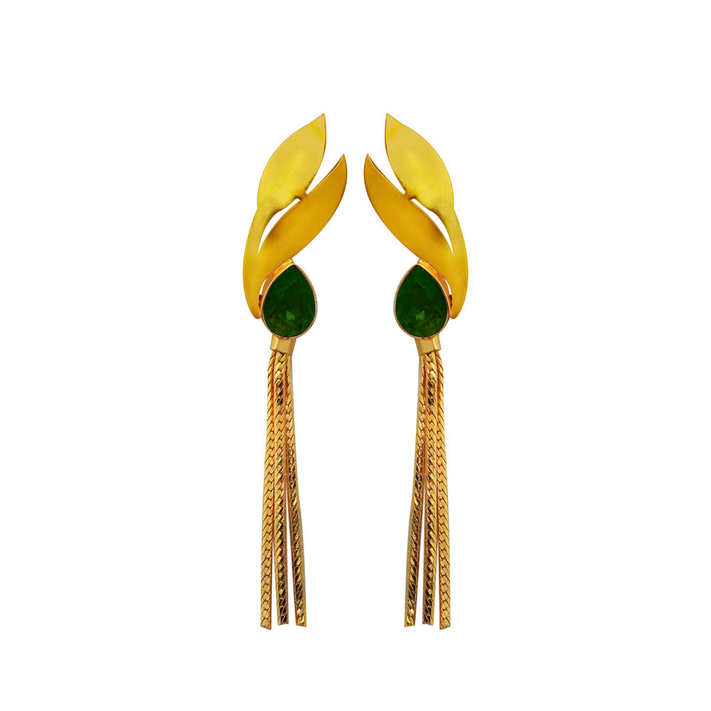 Amina Creation Gold Plated Dangler Earrings