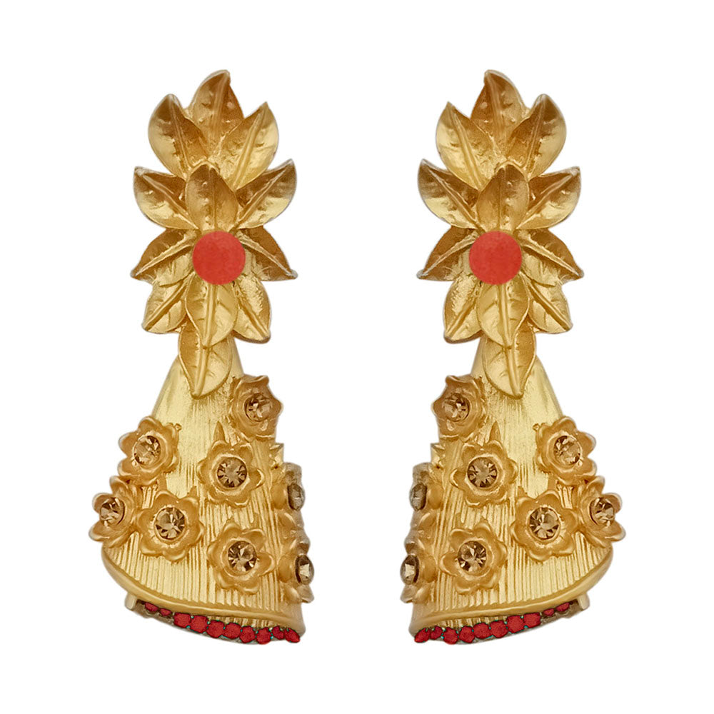 Amina Creation Gold Plated Dangler Earrings