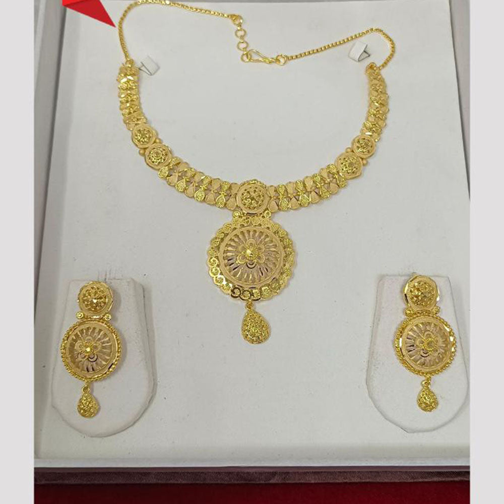 Shipra Gold Designer Forming Necklace Set
