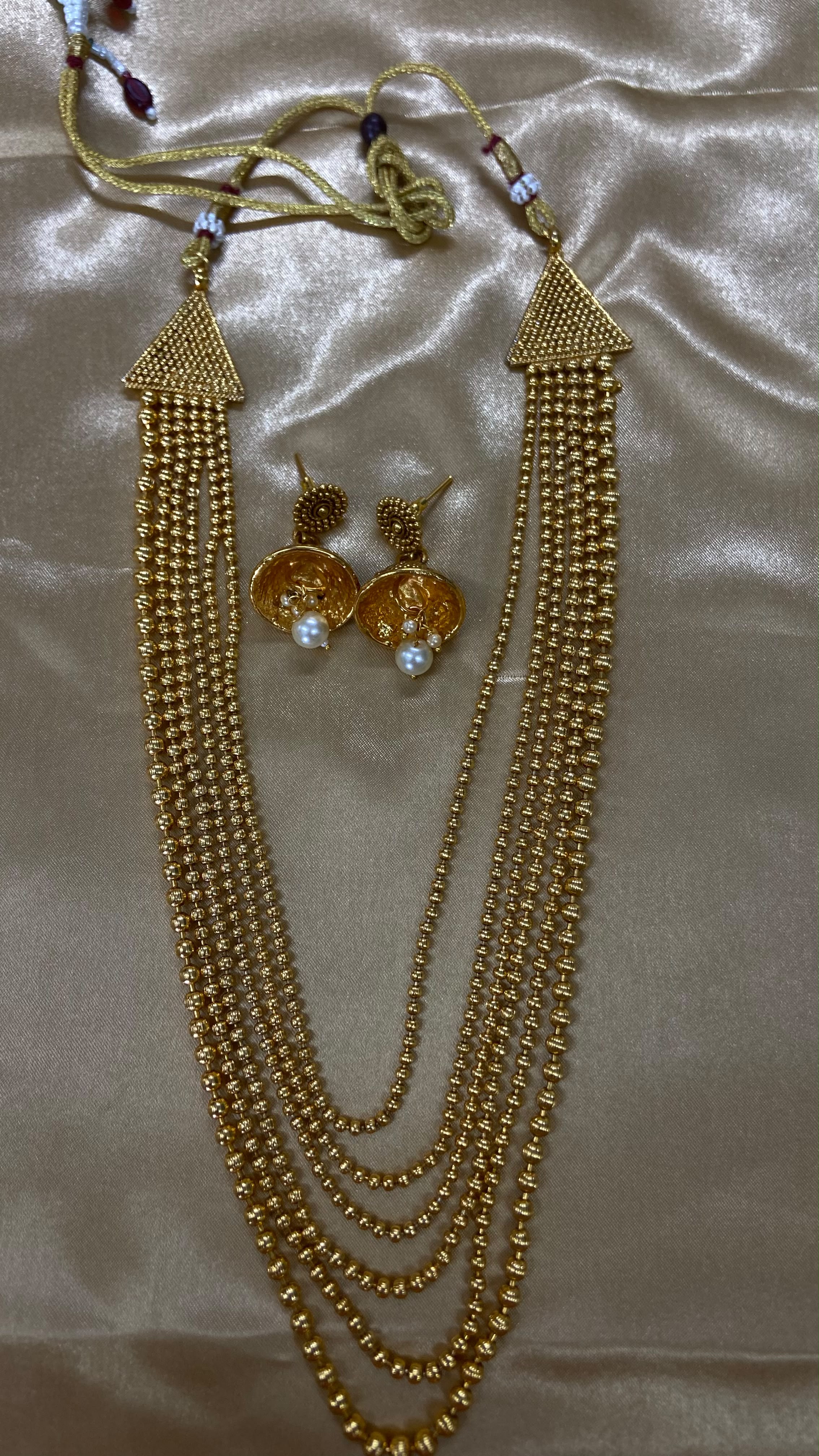 Darshana Jewels Designer Beads Long Necklace Set