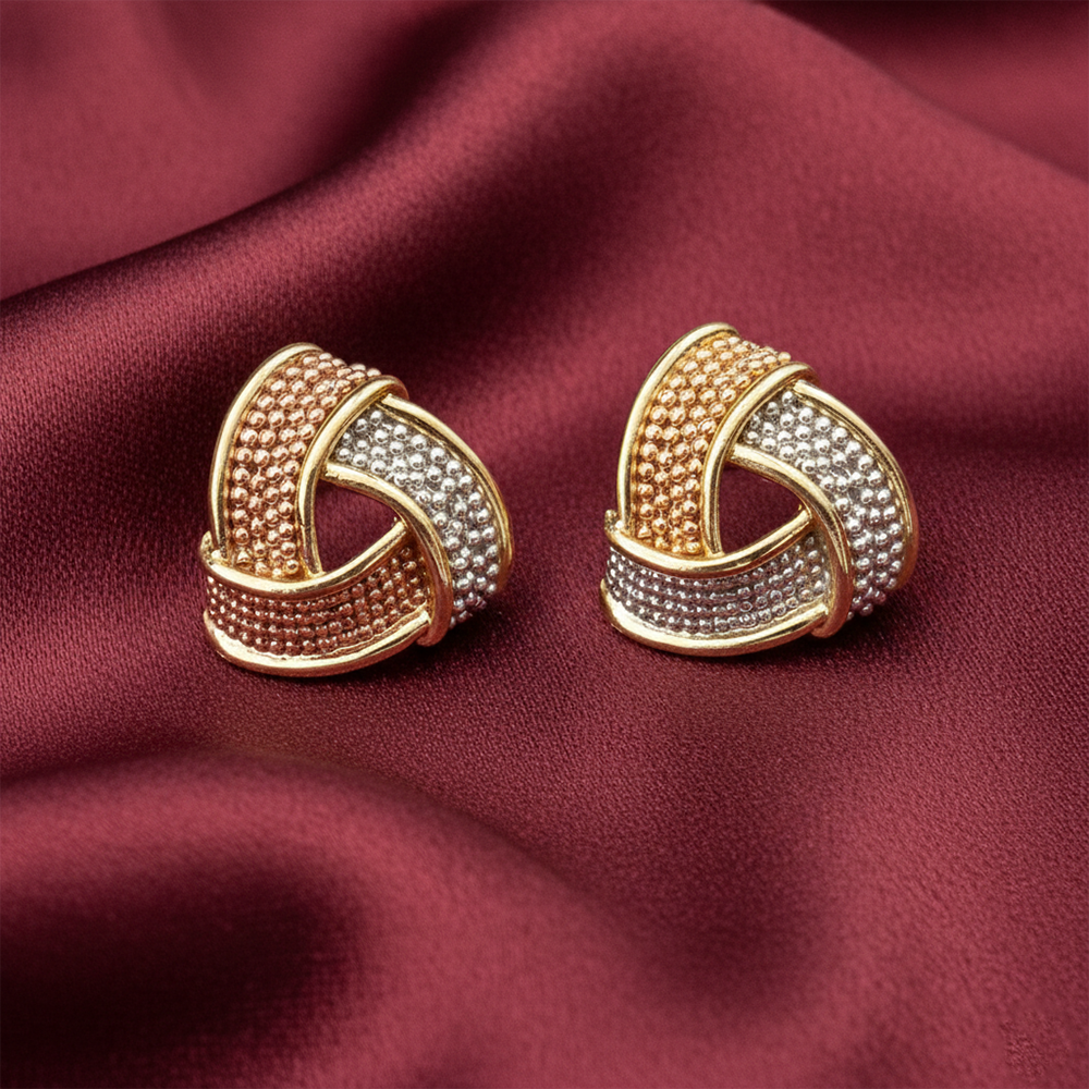 Urthn Premium Gold Plated Designer Earrings(Pack of 3)