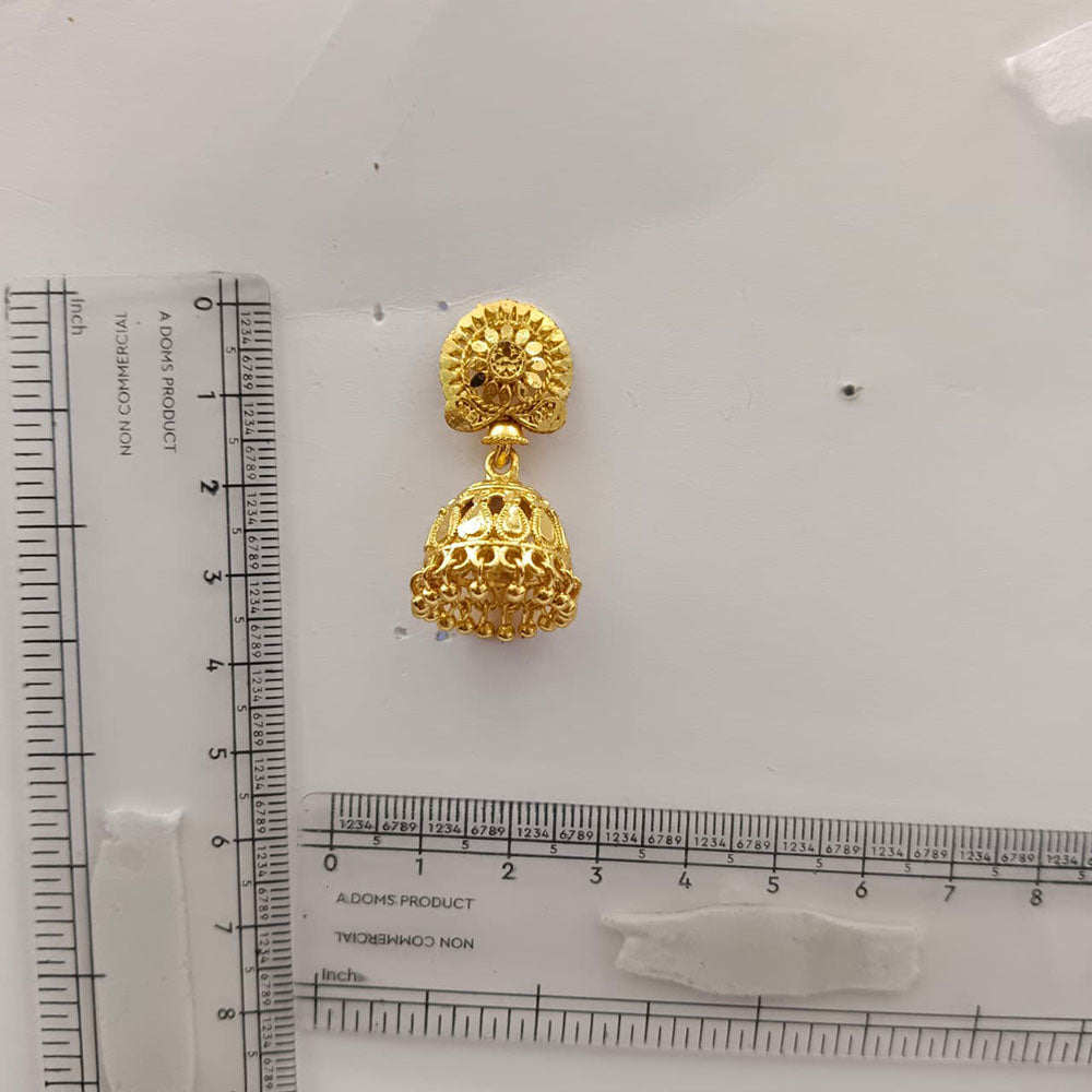 Urthn Stylish Gold Plated Jhumka Earrings | Traditional Fashion Jewellery for Festive & Party Wear( Pack of 6)