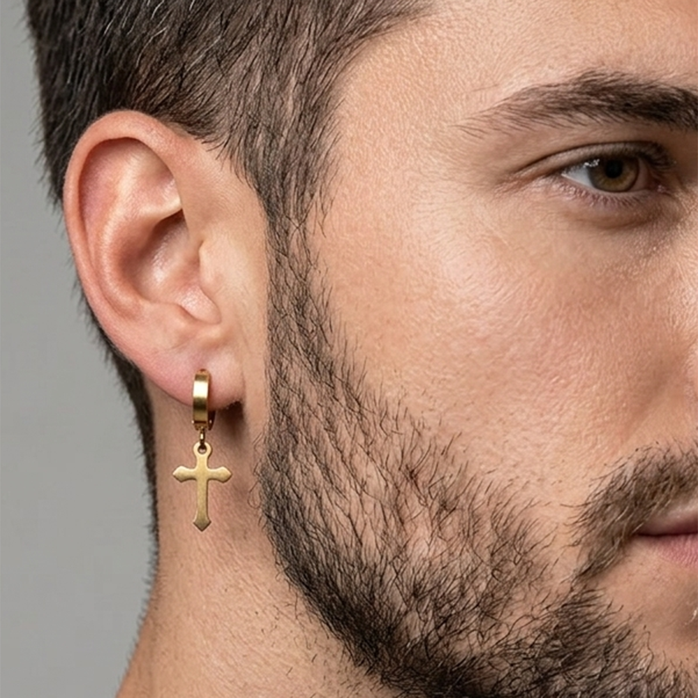Urthn Gold Plated Stud Mens Bali (1 PC)(Pack of 12)