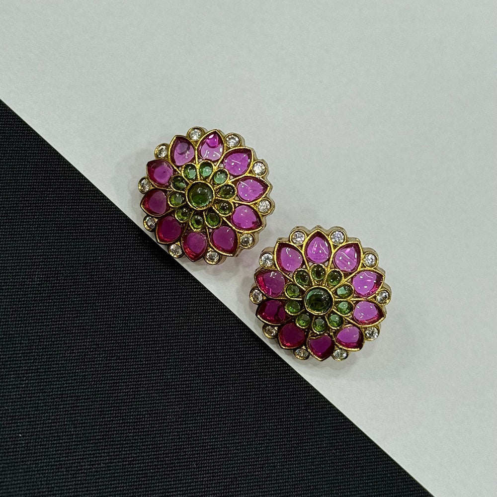 Sona Covering Gorgeous Pota Stone Party Wear Studs