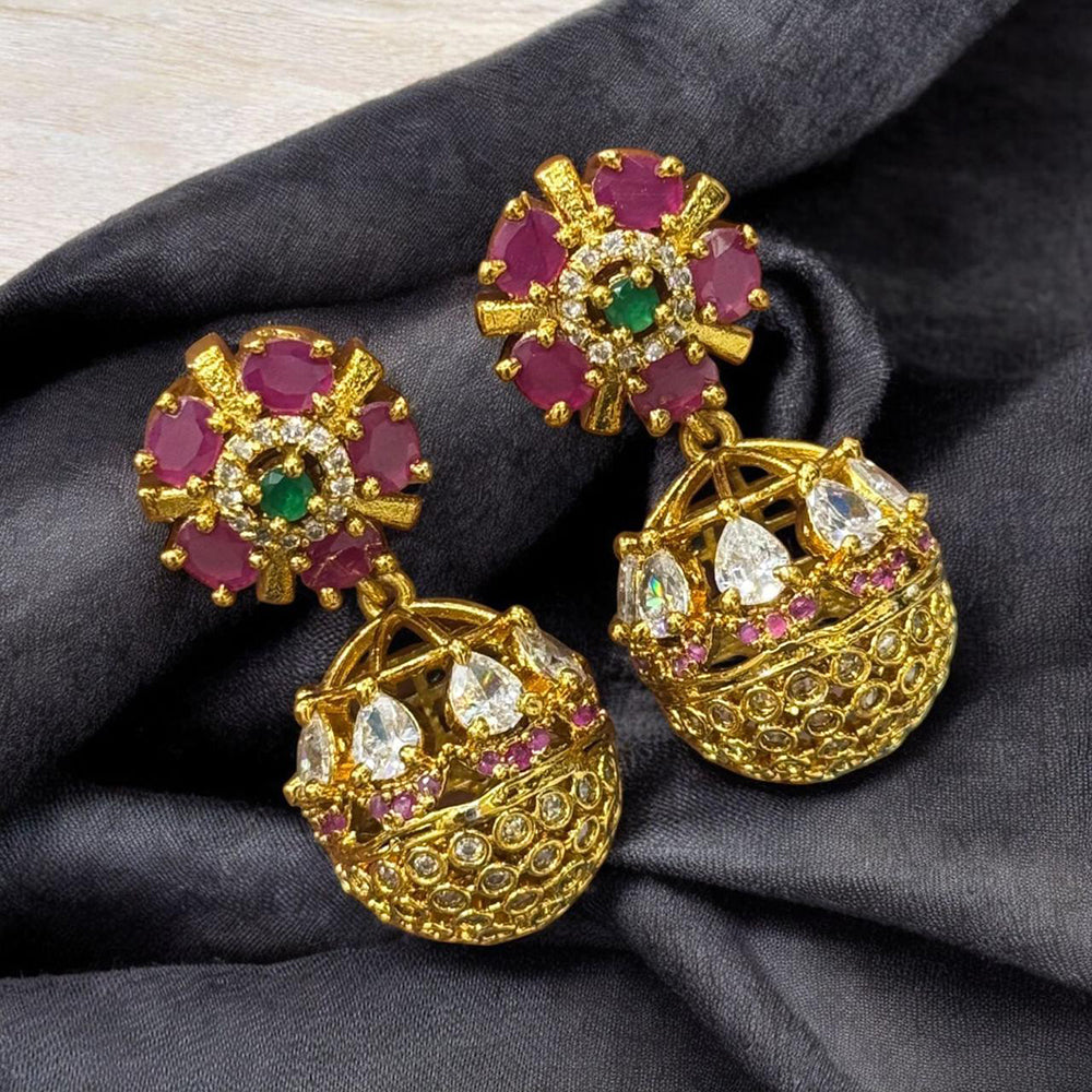 Sona Covering Designer Crystal Drop Earrings