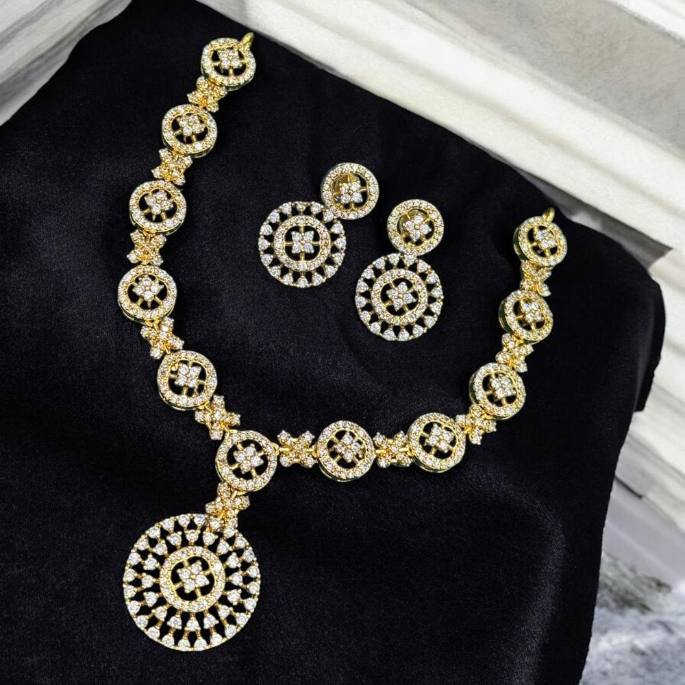 Sona Covering Glamorous Austrian Stone Necklace Set