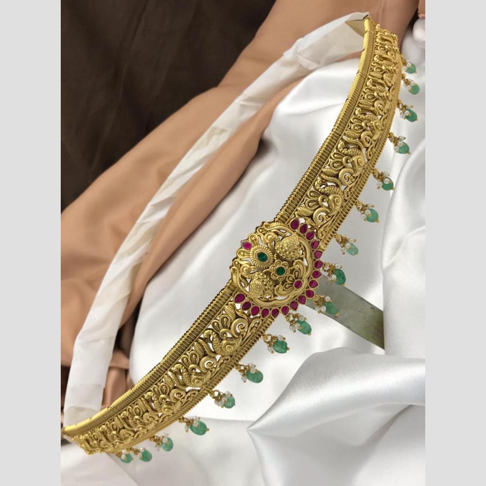 Sona Covering Classic Pota Stone Jadau Chain Kamarbandh