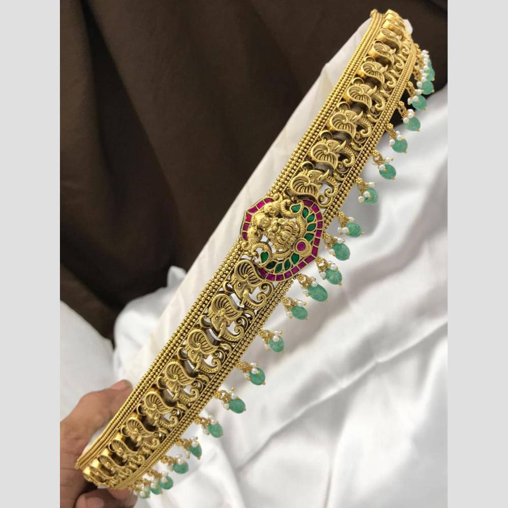 Sona Covering Classic Pota Stone Jadau Chain Kamarbandh